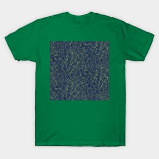 Dark Green Spiral Giraffe Print T-Shirt